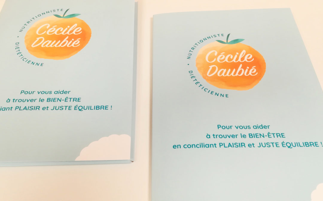 Création Plaquette Cécile Daubié nutritionniste diététicienne