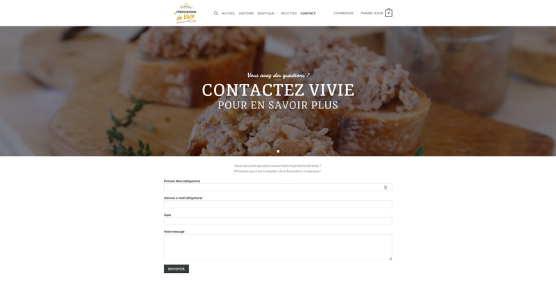 Site internet Périgueux e-commerce boutique en ligne Les régals périgordins de Vivie - Adékoi communication et web