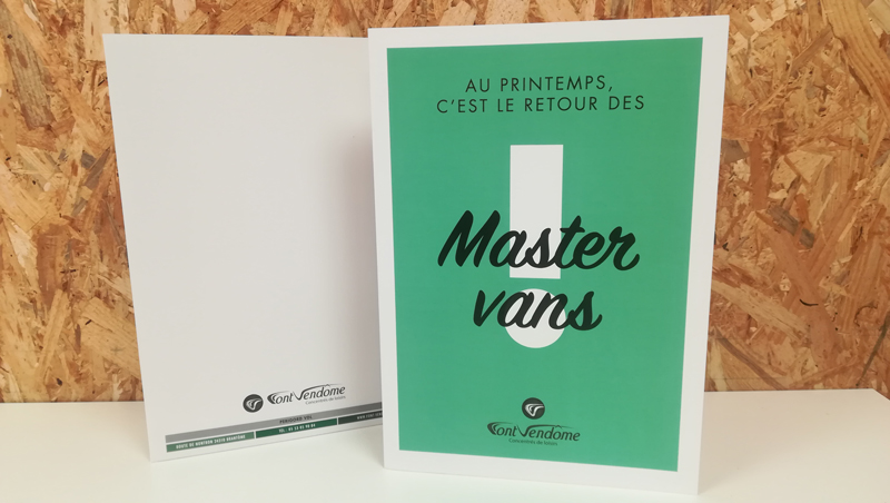 Pochette chemise Master vans Font Vendôme - Adékoi communication Dordogne