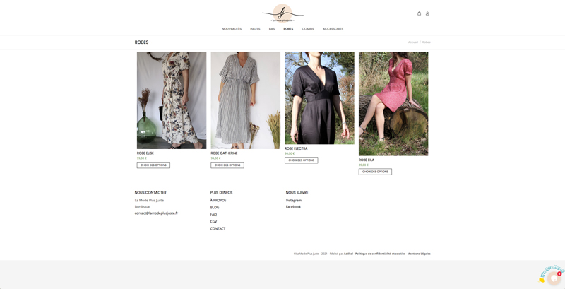 Site internet e-commerce La mode plus juste - Adékoi communcation