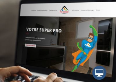 Création site internet Dordogne : Pro énergie – Plomberie chauffage salle de bains à Marsac-sur-l’isle