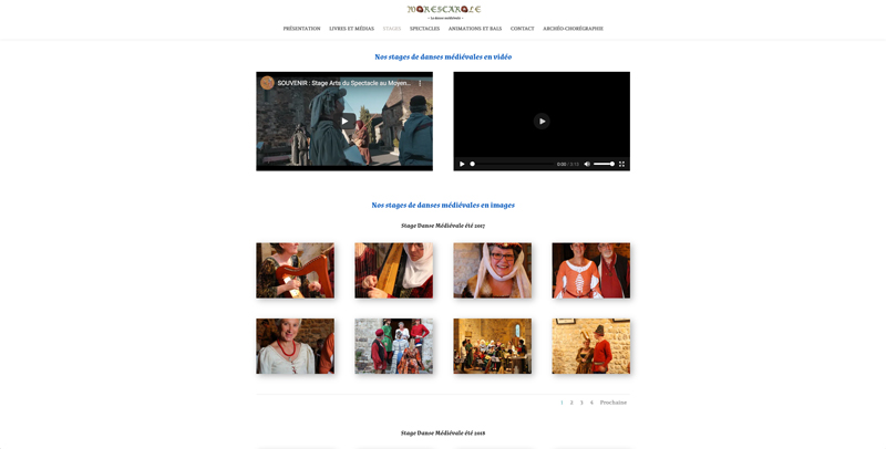Création site web Morescarole - association de danse médiévale - Adékoi communicationa