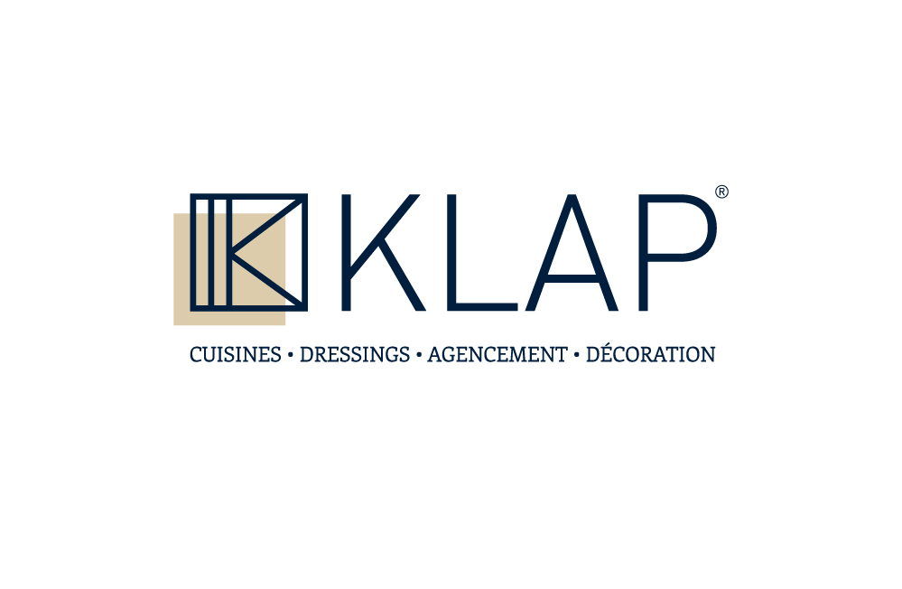 Création logo KLAP – Cuisines Dressings Agencement Décoration