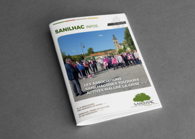 Création Magazine Mairie de Sanilhac n°2 avril 2021