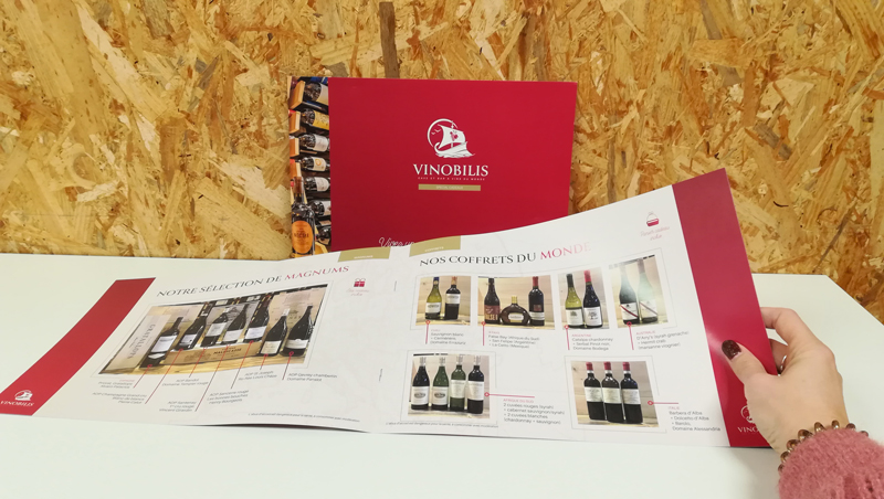 Création catalogue Vinobilis - Cave et bar à vin à Périgueux - Adékoi communication