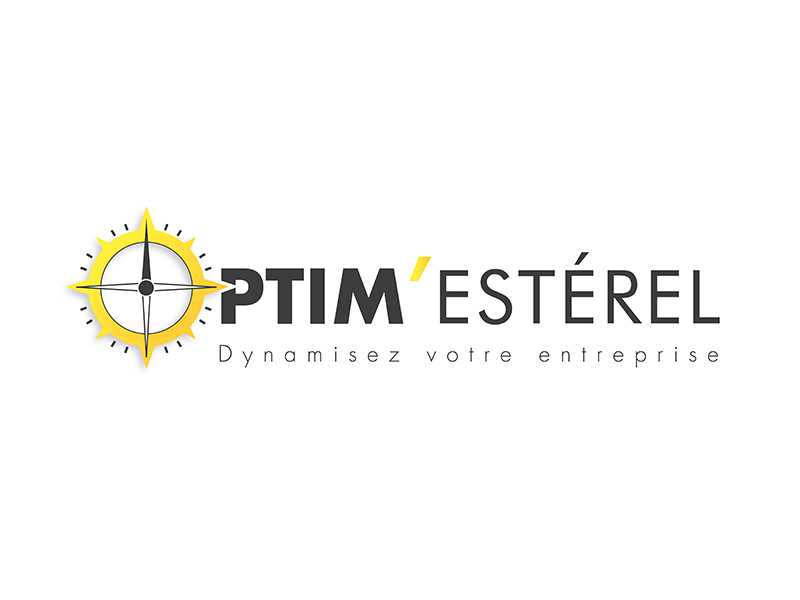 Création logo Optim'Esterel Accompagnement d'entreprises - Adékoi communication Périgueux