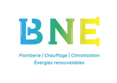 Création logo BNE – plomberie, chauffage, climatisation, énergies renouvelables en Dordogne
