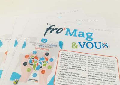 Création magazine Fro'Marsac - Adékoi communication Dordogne