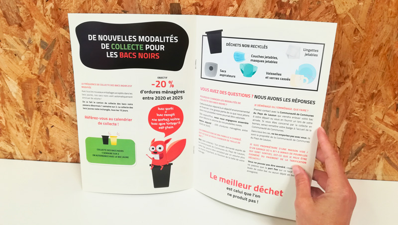 Guide Campagne de communication Gestion des déchets - Communauté de communes Pays de Lauzun - Lot-et-Garonne - Adékoi communcation