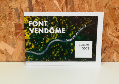 Création Catalogue Produits Gamme 2023 Font Vendôme – Fabricant de vans aménagés