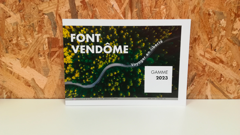 Création Catalogue Produits Gamme 2023 Font Vendôme – Fabricant de vans aménagés