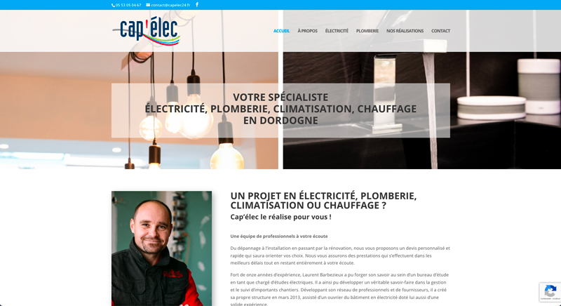 Création site internet électricien plombier - Adékoi communication