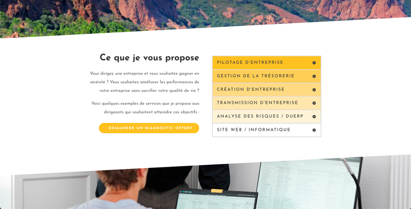 Création web design site internet Optim'Estérel - Adékoi communication