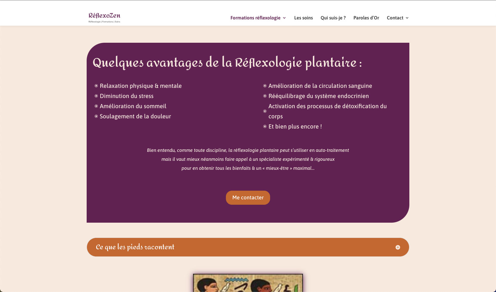 RéflexoZen site web formation et soins en réflexologie - Adékoi communication Périgueux