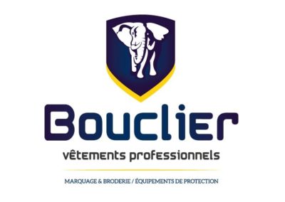 Création logo Périgueux : Bouclier – équipement pour professionnels
