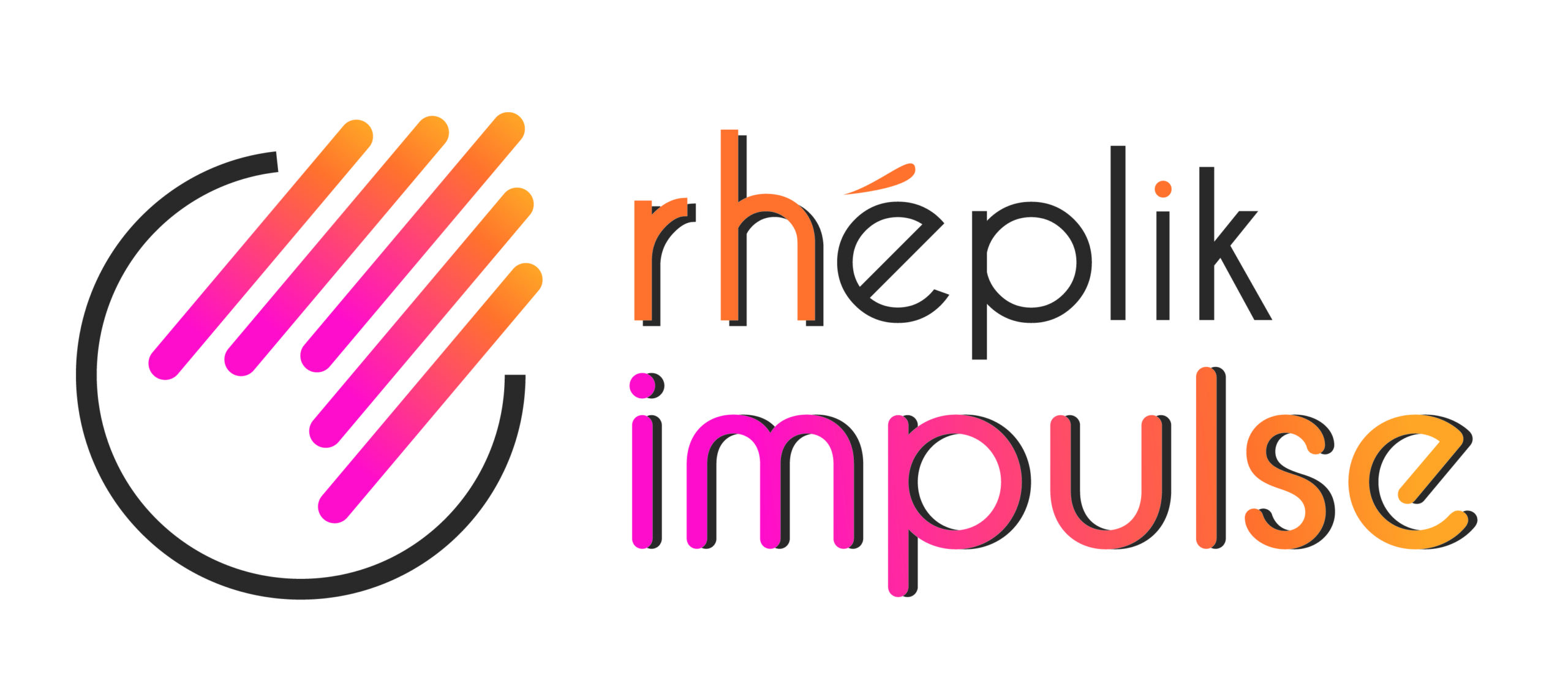 Logo Rhéplik Impulse, RH - Adékoi communication Nouvelle Aquitaine