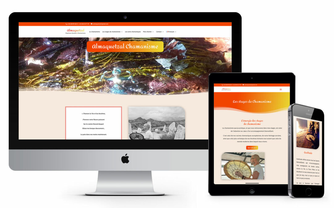 Création site internet Almaquetzal – Chamane en Dordogne et au-delà