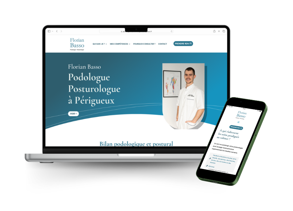 Création site web Florian Basso – Podologue-posturologue à Périgueux