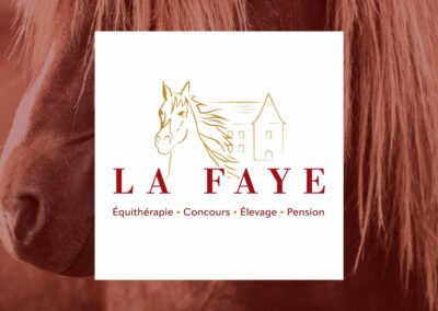 Création logo Château de La Faye – Domaine équestre Dordogne