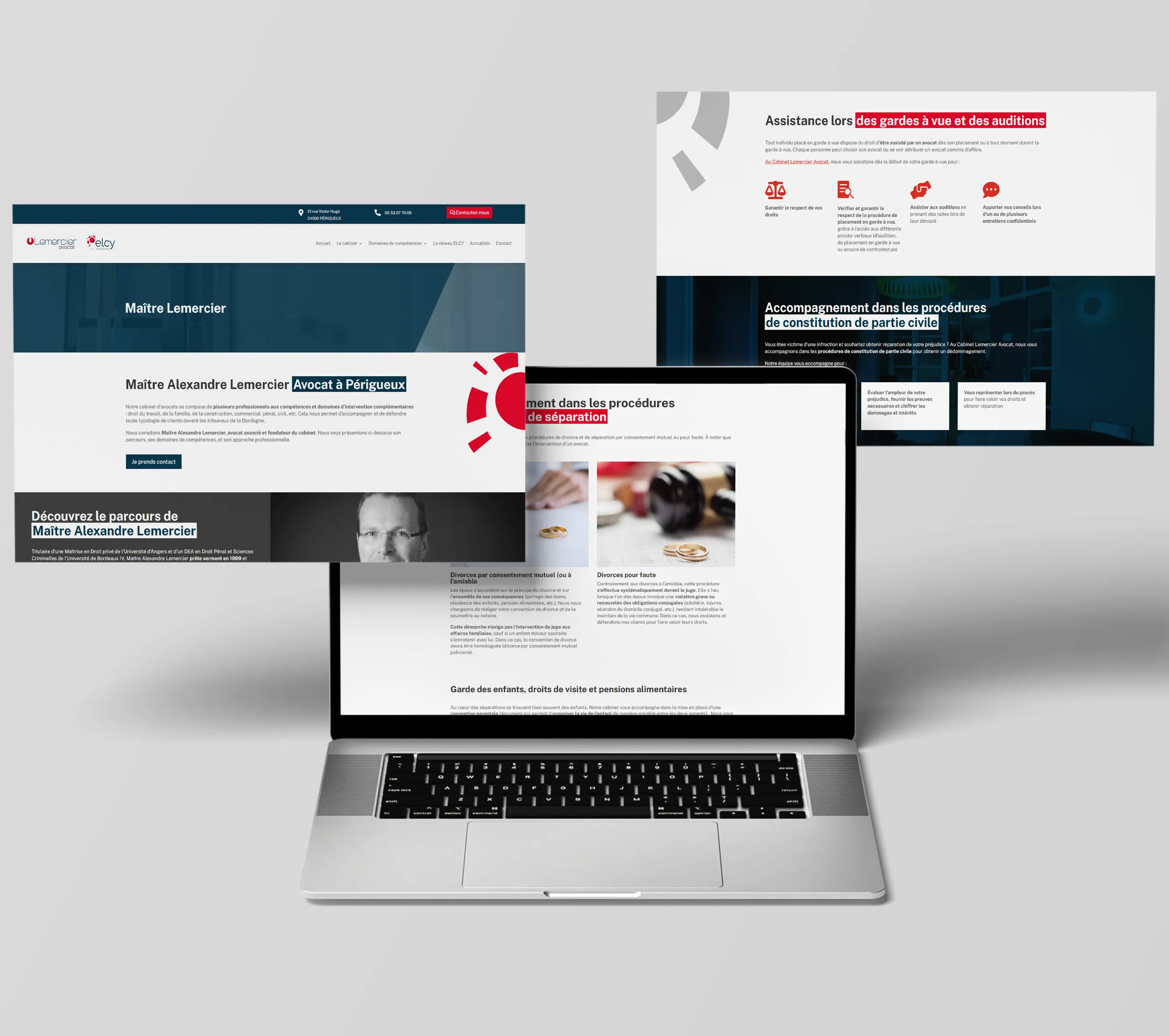 Création d’une site web pour un cabinet d’avocat à Périgueux