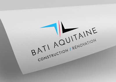 Création logo – Bati Aquitaine – Entreprise de bâtiment – Bergerac