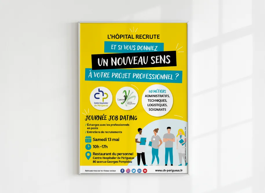 Affiche-ch-perigueux-adekoi Réalisation ébénisterie Genot - Adekoi