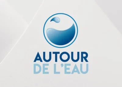 Création logo – Autour de l’Eau – Pisciniste à Périgueux