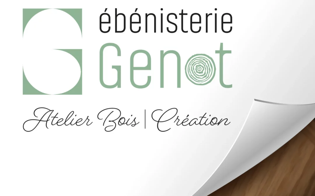 Création logo et charte graphique – Ebénisterie Genot – Ebéniste à Gramat