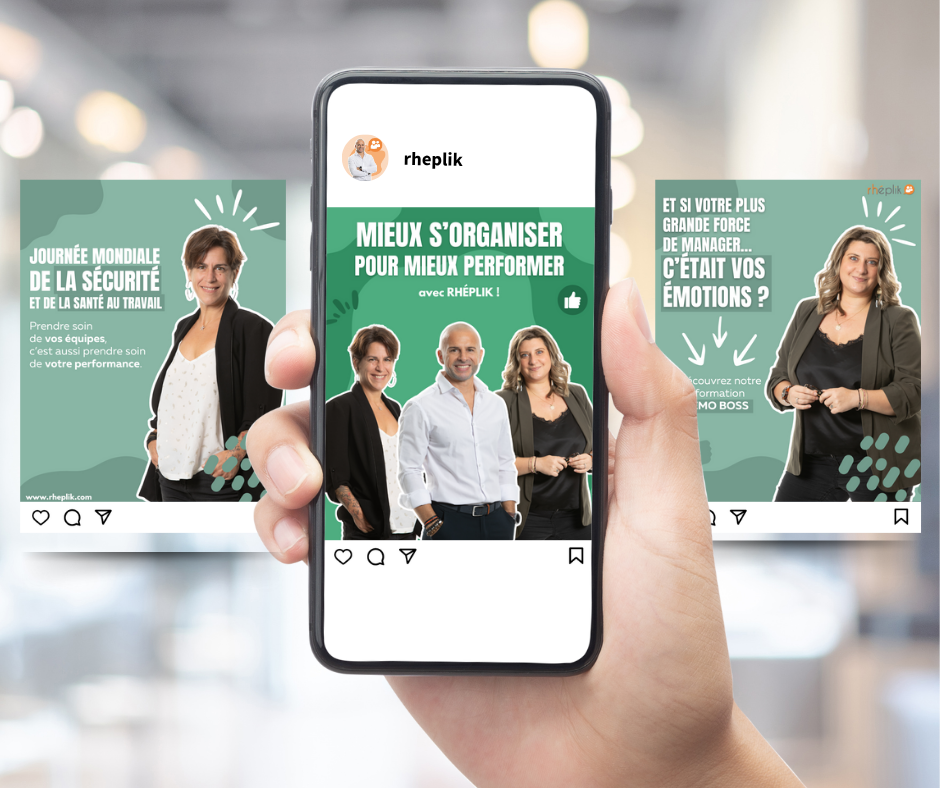 Animation réseaux sociaux Rhéplik – Cabinet RH à Périgueux