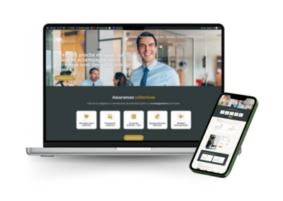 Création d’un site One Page pour un regroupement de professionnels en assurances