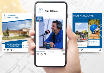 Animation réseaux sociaux de Virgo Bâtiment – entreprise de maçonnerie à Périgueux