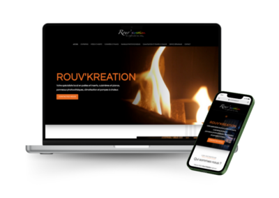 Création site internet Rouv’Kreation – entreprise spécialisée en chauffage et énergies en Périgord vert