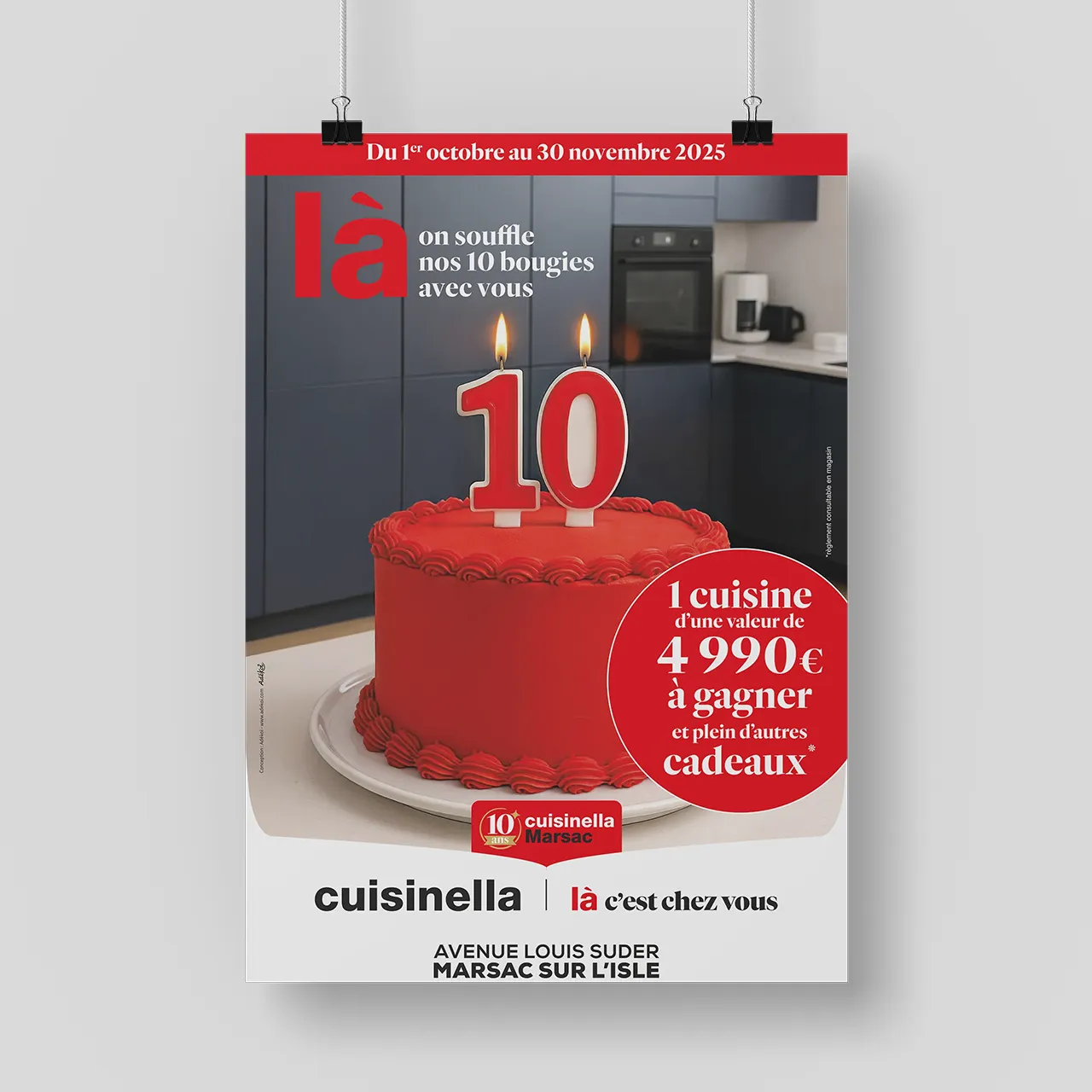 Cuisinella Dordogne, campagne d'affichage