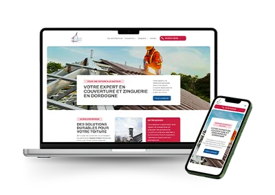 Création site web – Dubois Turban – Entreprise de couverture et zinguerie en Dordogne