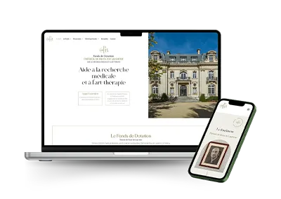 Création site web – Fonds de dotation Patrick de Brou de Laurière à Périgueux