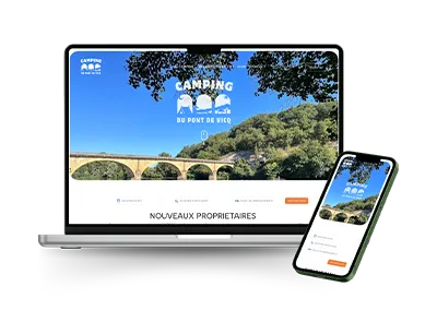 Création site vitrine – Camping du Pont de Vicq en Dordogne