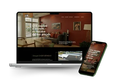 Création site web – Groupe Chort Bâtiment – entreprise du BTP en Dordogne