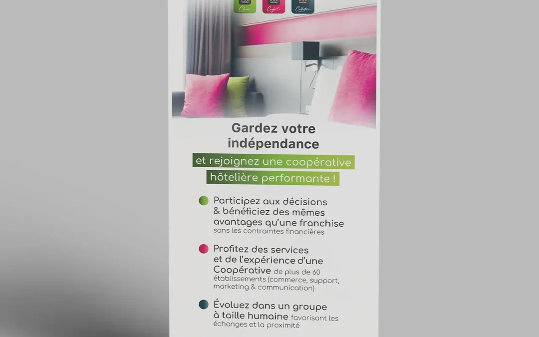 Création roll up – Fast Hôtel – Chaîne hôtelière en France
