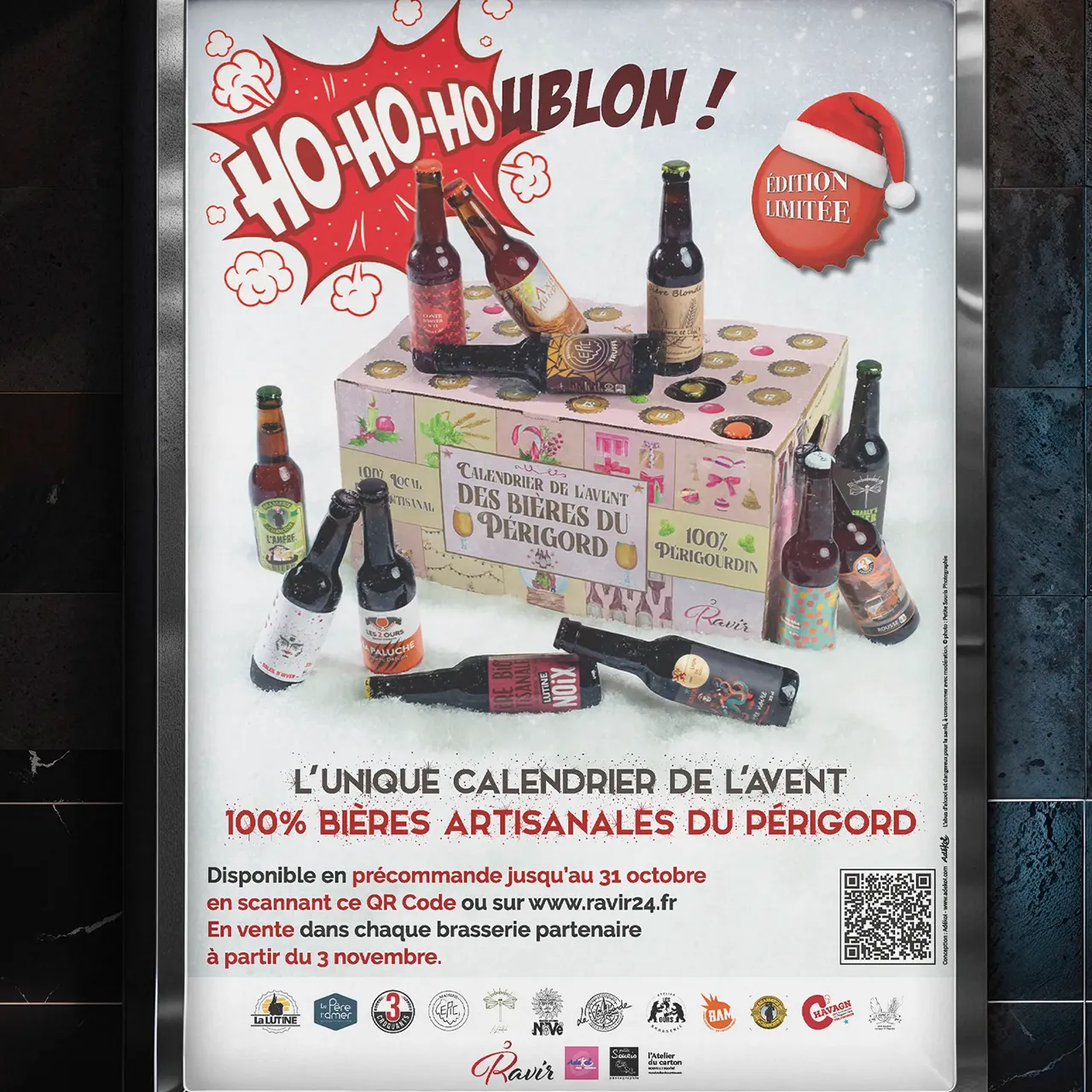 Ravir, affiche brasserie Dordorgne