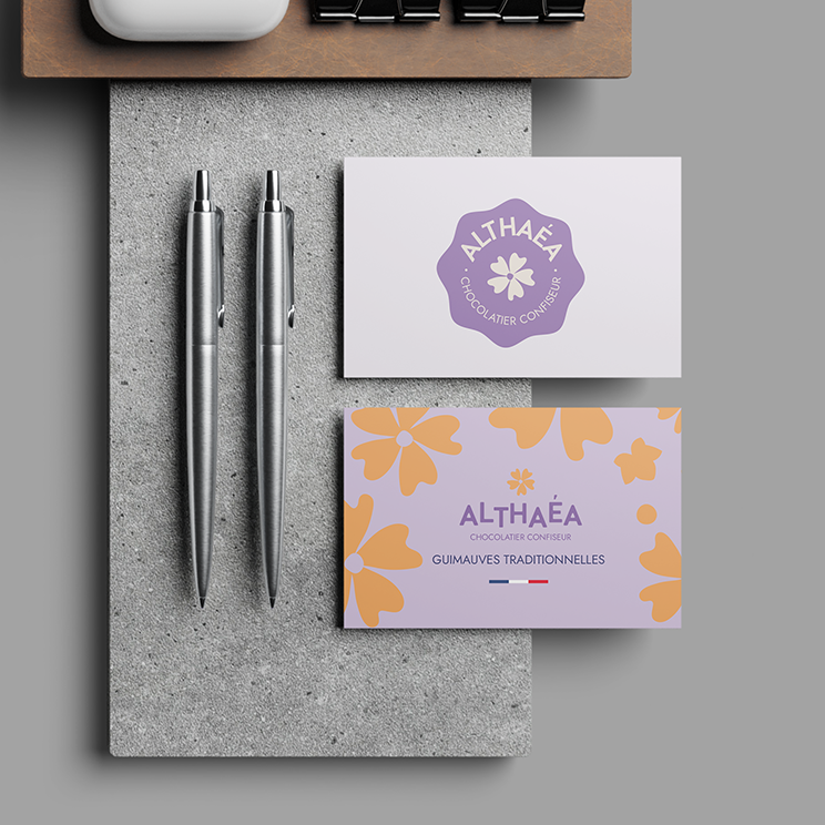 Création logo Althaéa, confiseur en Dordogne
