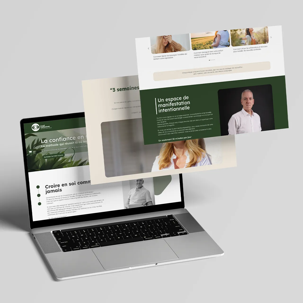 Création site web – Éveil Conscient – Coach en développement personnel