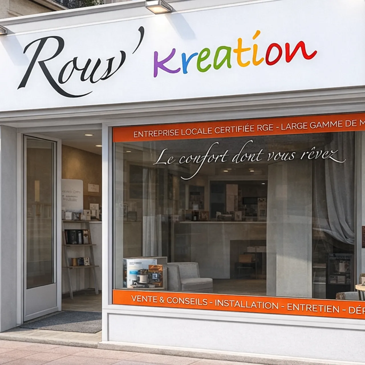 Marquage fourgon et boutique – Rouv Kreation – Chauffage à Thenon