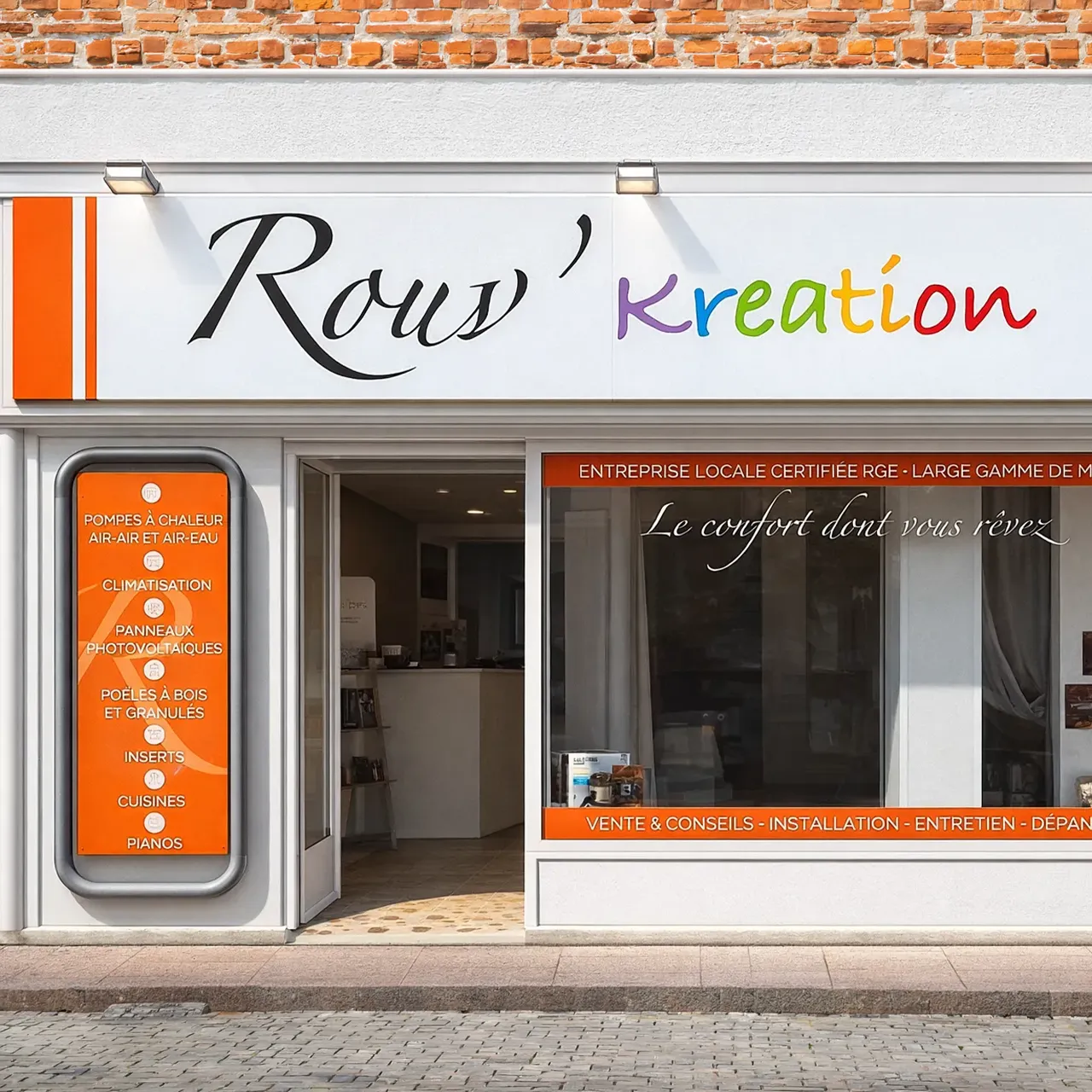Marquage fourgon et boutique – Rouv Kreation – Chauffage à Thenon