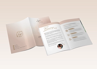 Conception graphique et mise en page Livret d’accueil – Ets Virgo – Pompes funèbres – Dordogne
