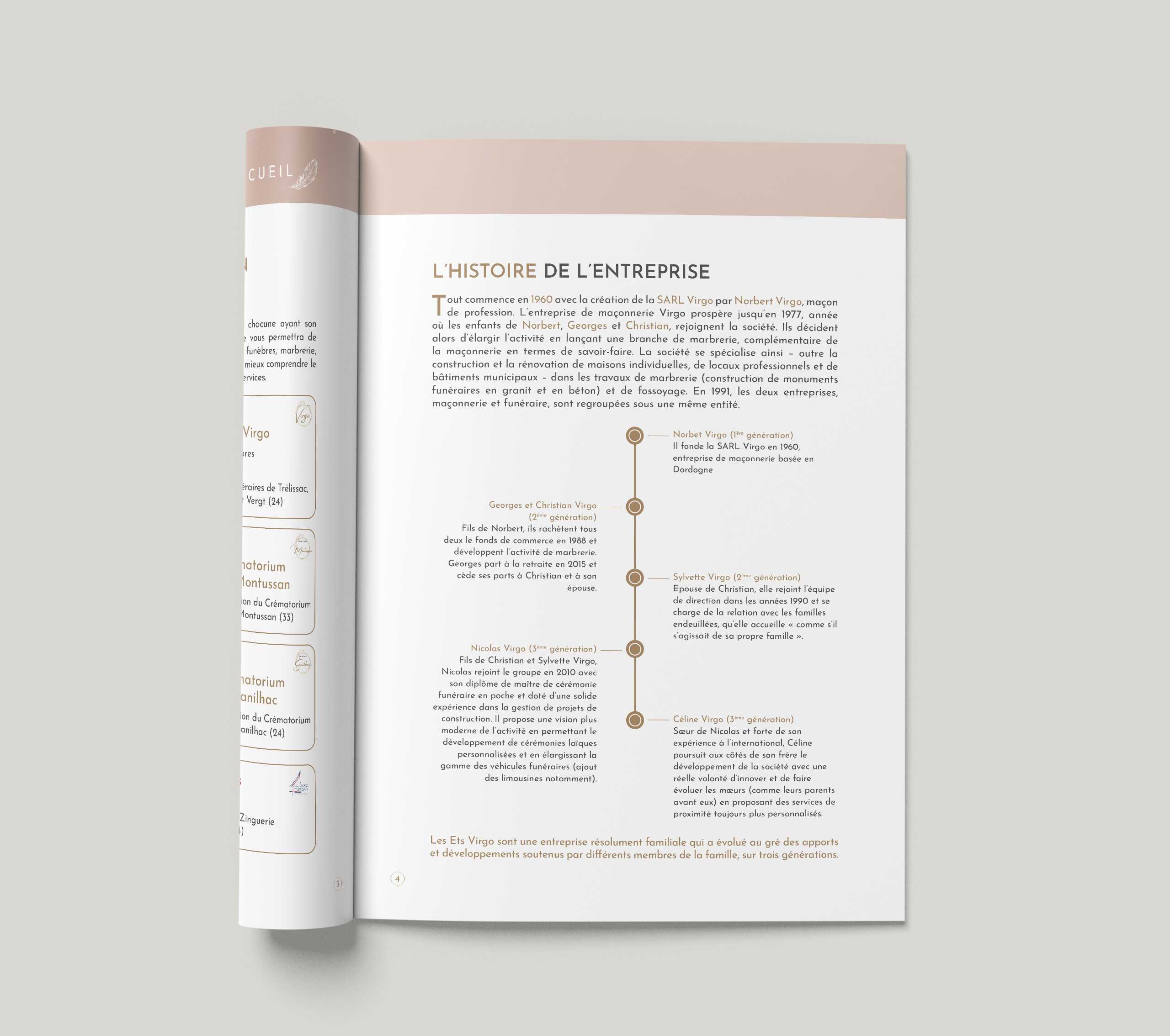 Mise en page - Print - Création graphique - Virgo Funéraire