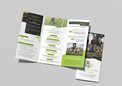 Création flyer – Educ et Moi – Éducation canine à Neuvic
