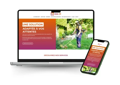 Création site web – Aide24 – Association d’insertion en Dordogne
