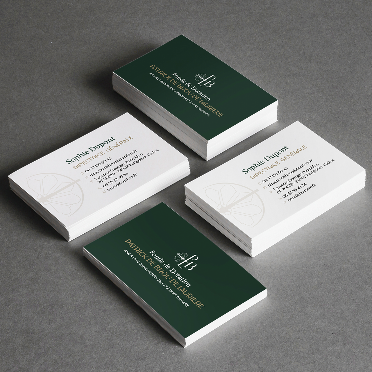 Création logo – Fonds Patrick de Brou de Laurière | Périgueux