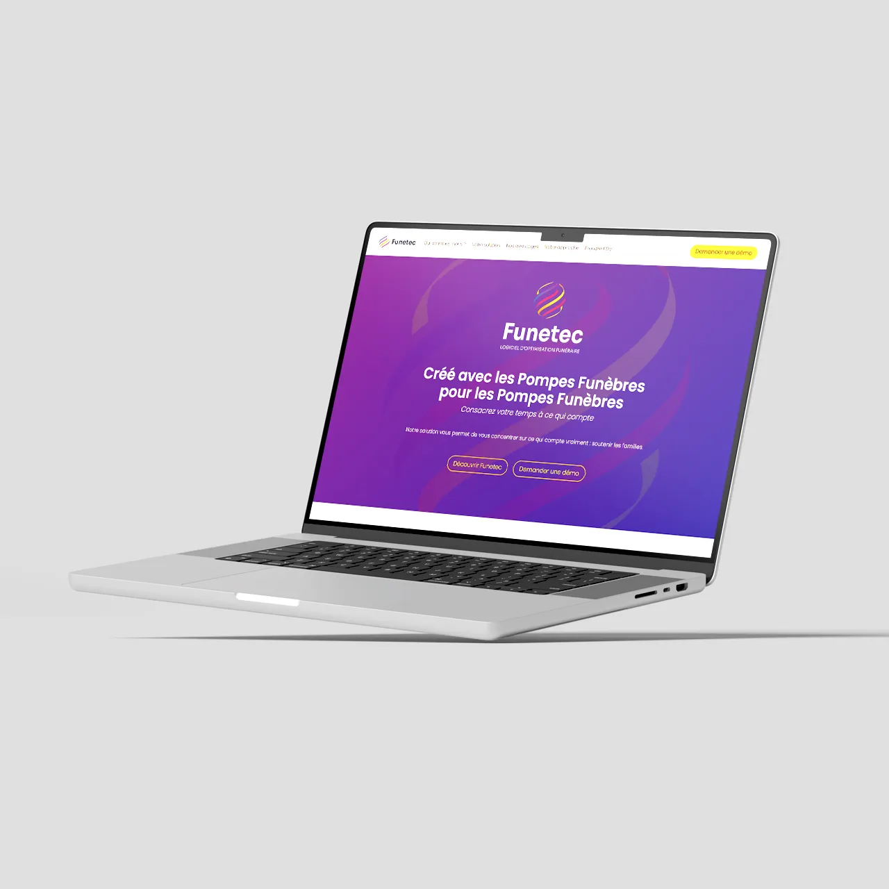 Création site web Funetec – Logiciel funéraire | Adékoi