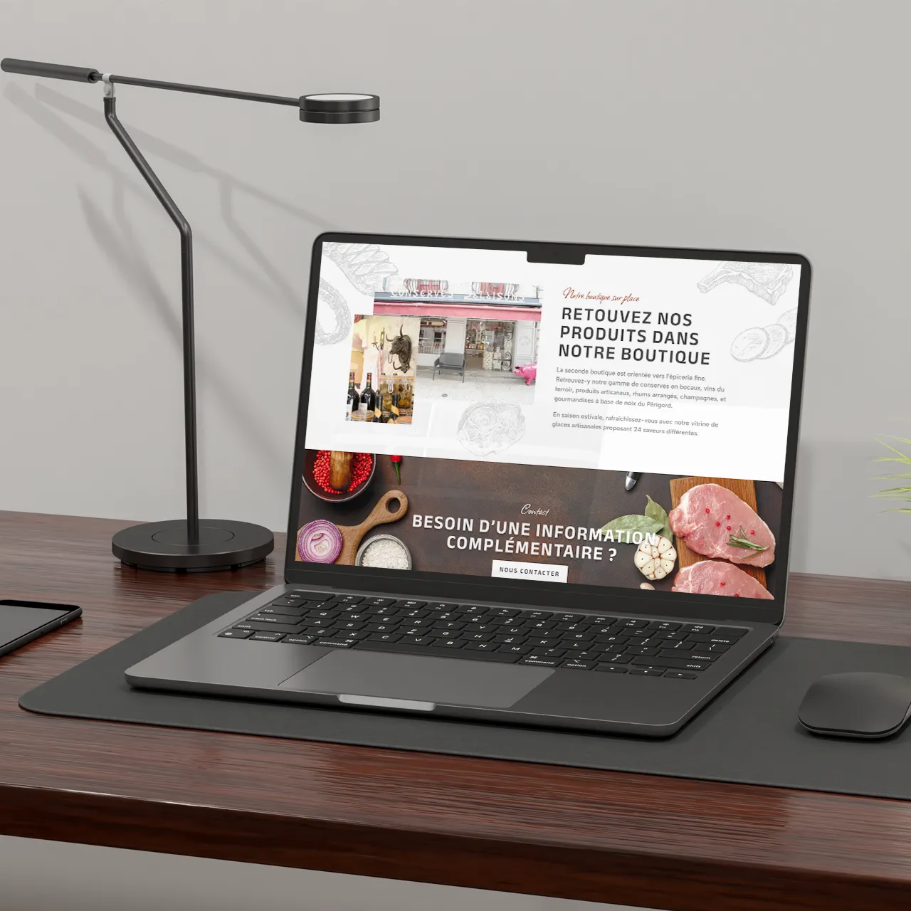 création site e-commerce epicerie fine dordogne